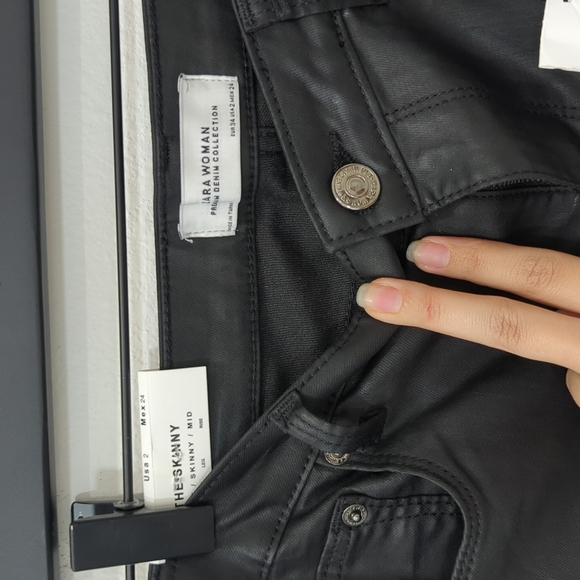 NWT Zara leather pants sz 25 - Picture 3 of 9